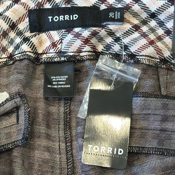 NWT Torrid Ankle Skinny Studio Double Knit Mid-Rise Pant Size 20 - Picture 7 of 8